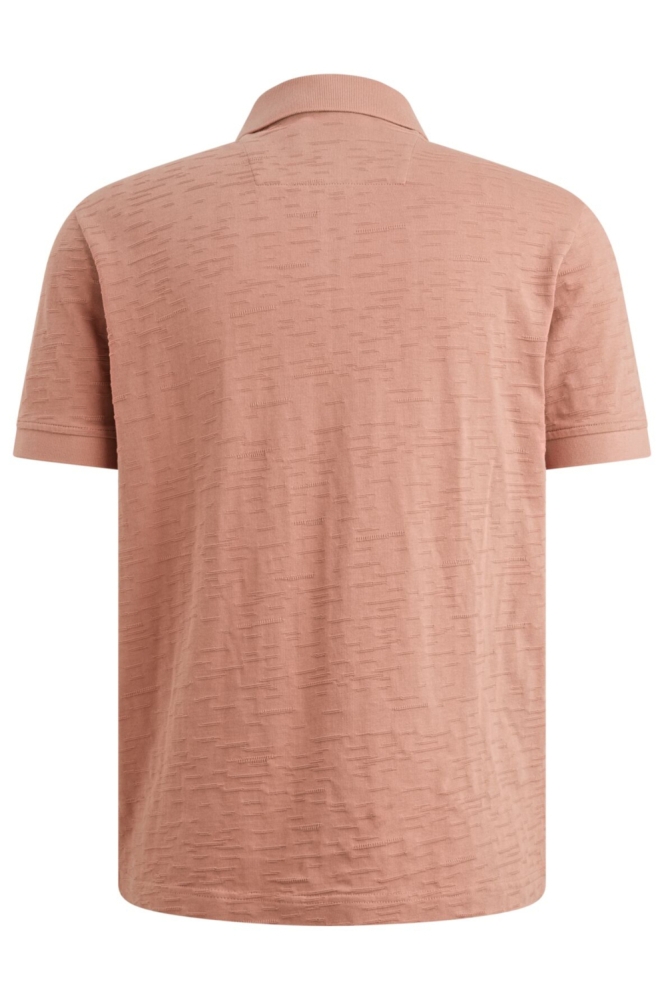 PME legend oranje heren polo | Achteraanzicht