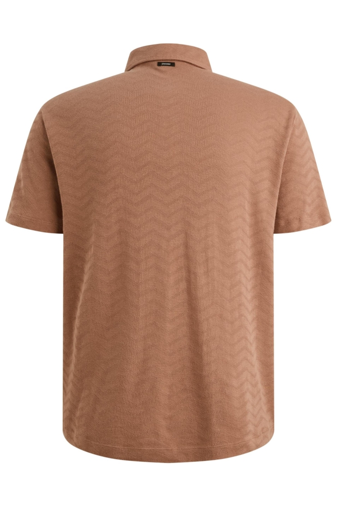 Vanguard roze heren polo | Achteraanzicht