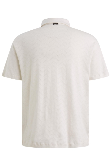 Vanguard witte heren polo | Achteraanzicht