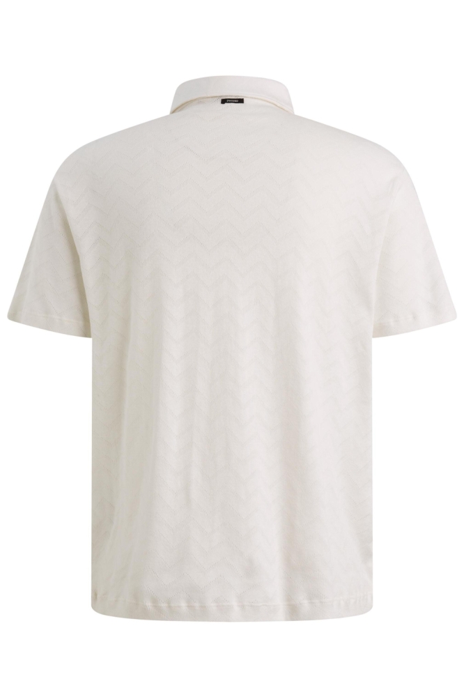 Vanguard witte heren polo | Achteraanzicht