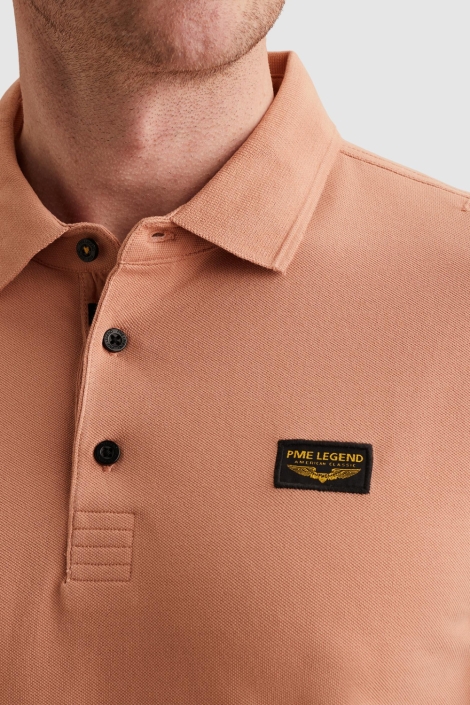 PME legend roze heren polo | Close up