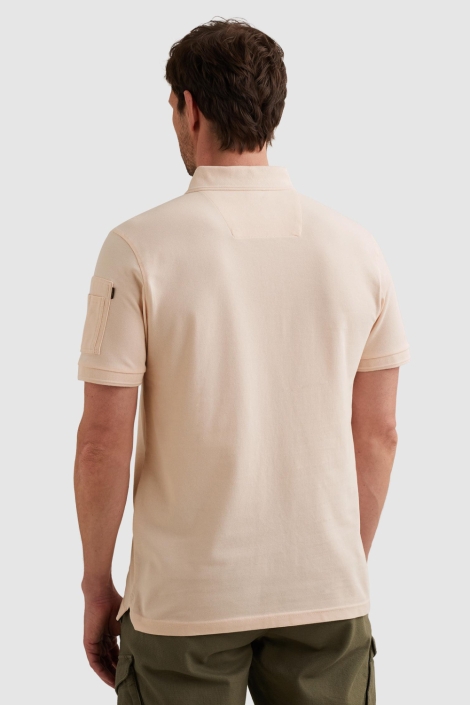 PME legend roze heren polo | Model achteraanzicht