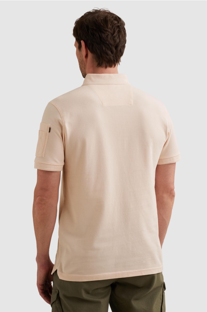 PME legend roze heren polo | Model achteraanzicht