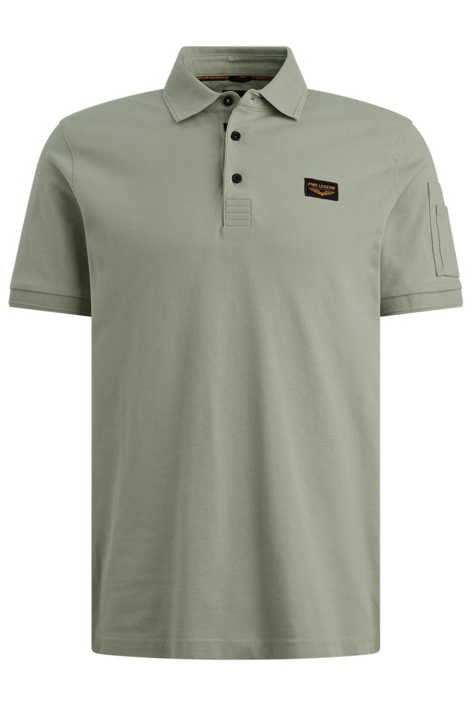 PME legend groene heren polo | Vooraanzicht