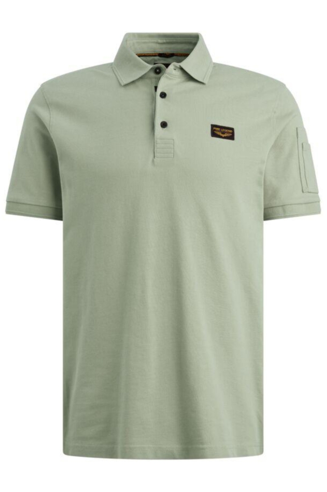 PME legend groene heren polo | Vooraanzicht