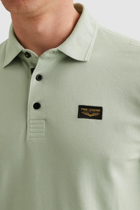 PME legend groene heren polo | Close up