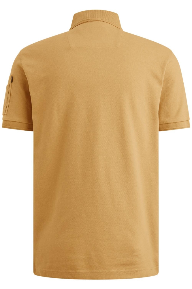 PME legend oranje heren polo | Achteraanzicht