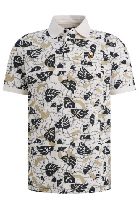 PME legend witte heren polo | Vooraanzicht