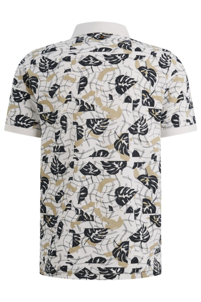 PME legend witte heren polo | Achteraanzicht