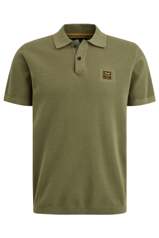 PME legend groene heren polo | Vooraanzicht