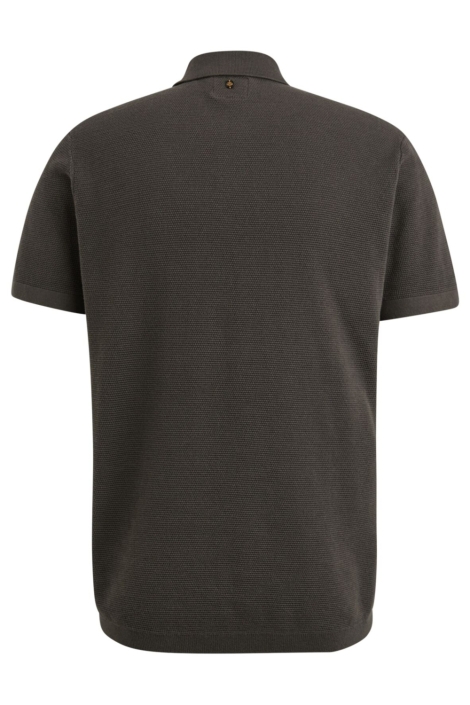 PME legend grijze heren polo | Achteraanzicht