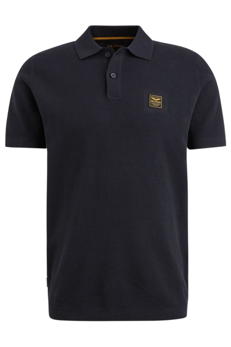 PME legend blauwe heren polo | Vooraanzicht