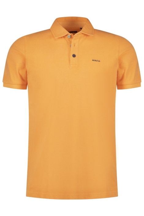 NZA oranje heren polo | Vooraanzicht