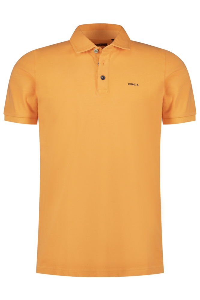 NZA oranje heren polo | Vooraanzicht