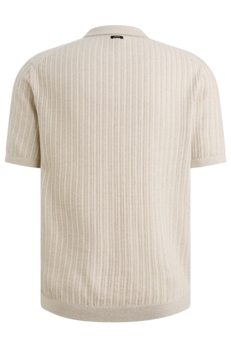 Vanguard beige heren polo | Achteraanzicht