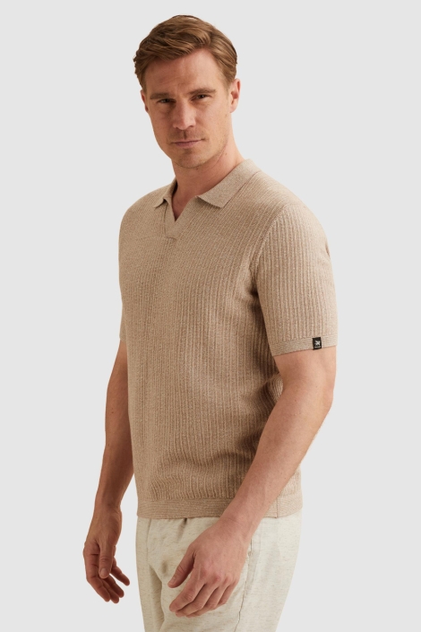 Vanguard roze heren polo | Model zijaanzicht