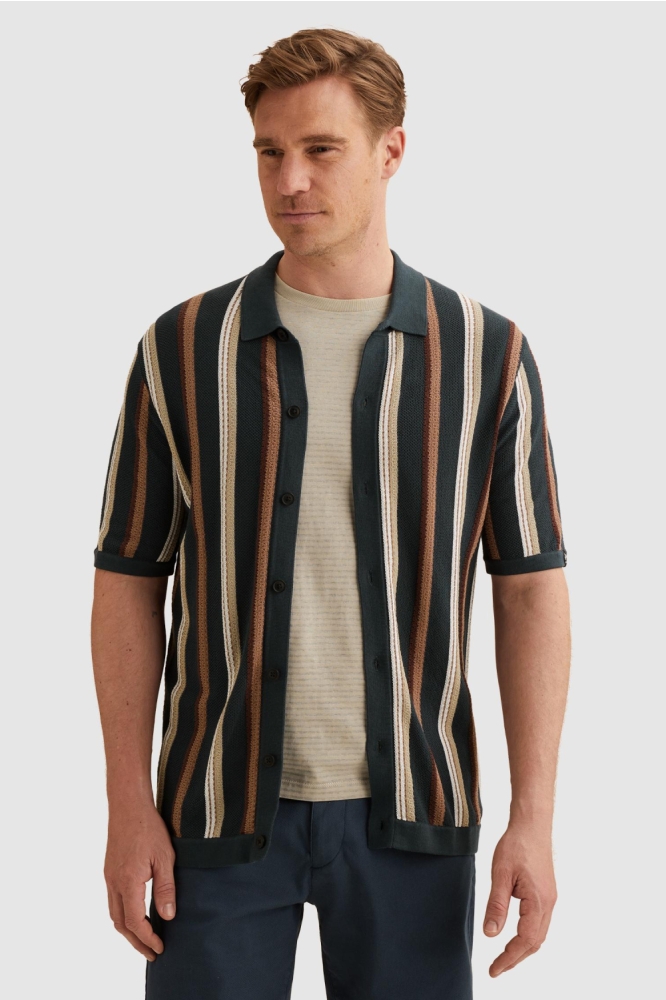 Vanguard blauwe heren overhemd | Model vooraanzicht