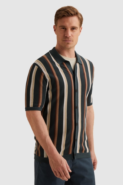 Vanguard blauwe heren overhemd | Model zijaanzicht