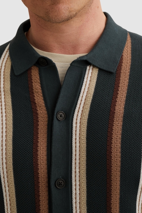 Vanguard blauwe heren overhemd | Close up