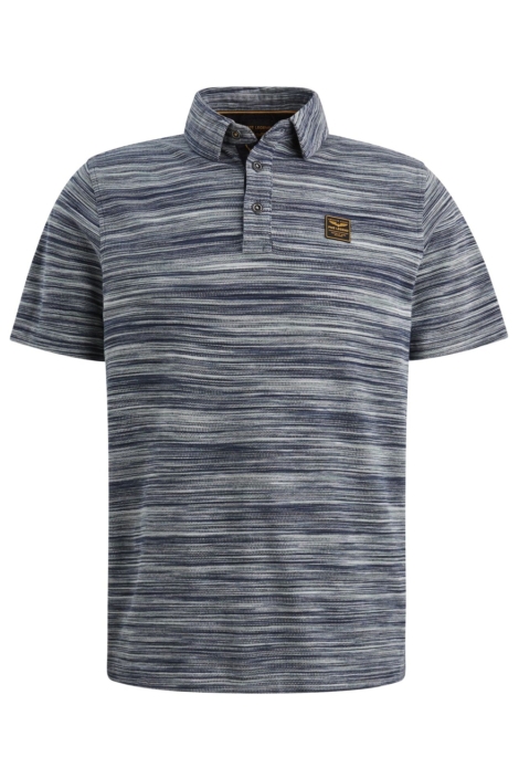 PME legend blauwe heren polo | Vooraanzicht