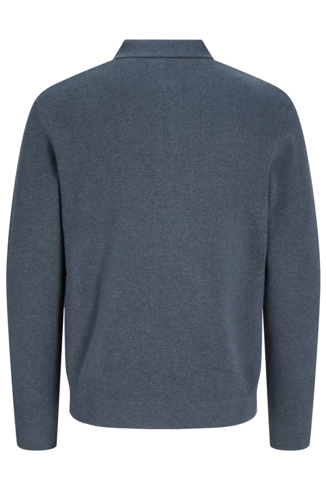 Jack & Jones grijze heren polo | Achteraanzicht