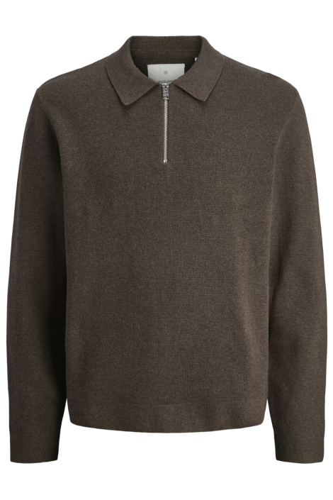 Jack & Jones bruine heren trui | Vooraanzicht