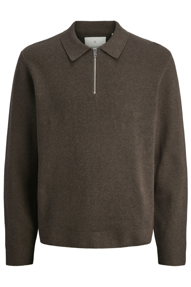 Jack & Jones bruine heren trui | Vooraanzicht