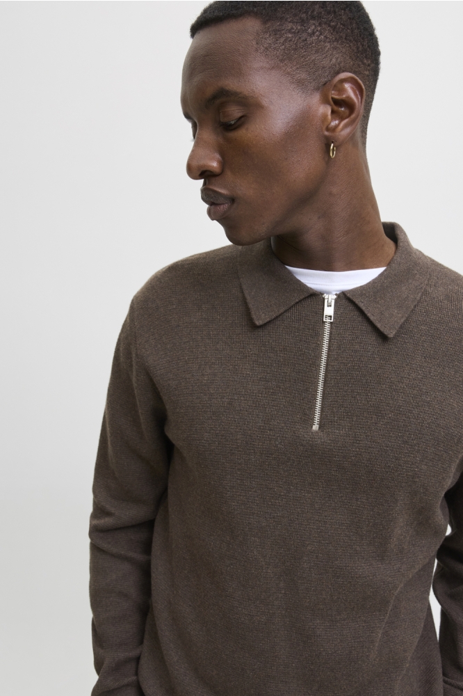 Jack & Jones bruine heren trui | Kleurstaal