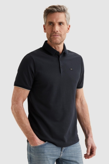 Vanguard short sleeve polo pique blend gent Blauw