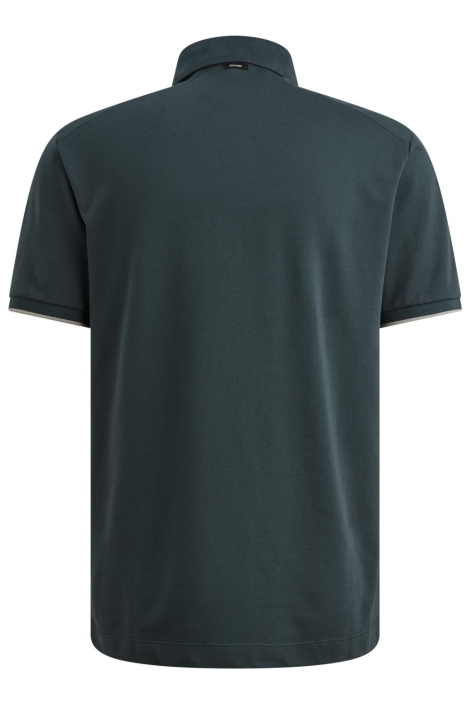 Vanguard blauwe heren polo | Achteraanzicht