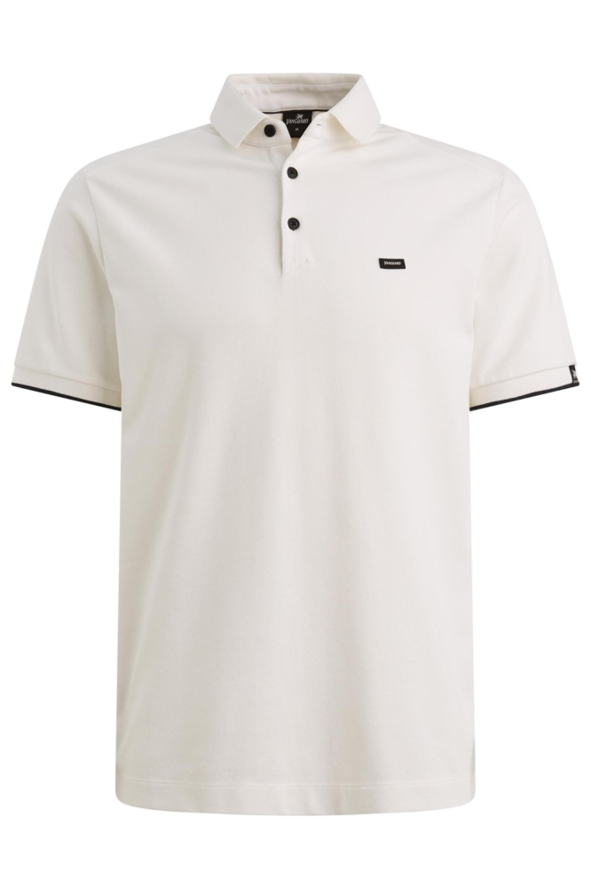 Vanguard witte heren polo | Vooraanzicht