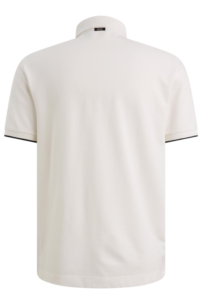 Vanguard witte heren polo | Achteraanzicht