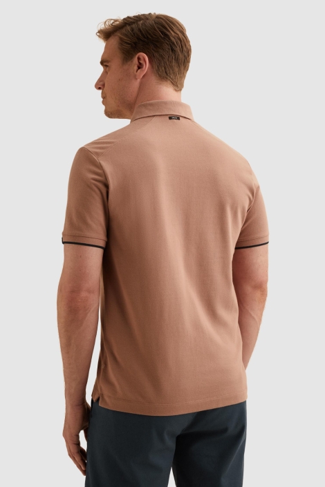 Vanguard roze heren polo | Model achteraanzicht