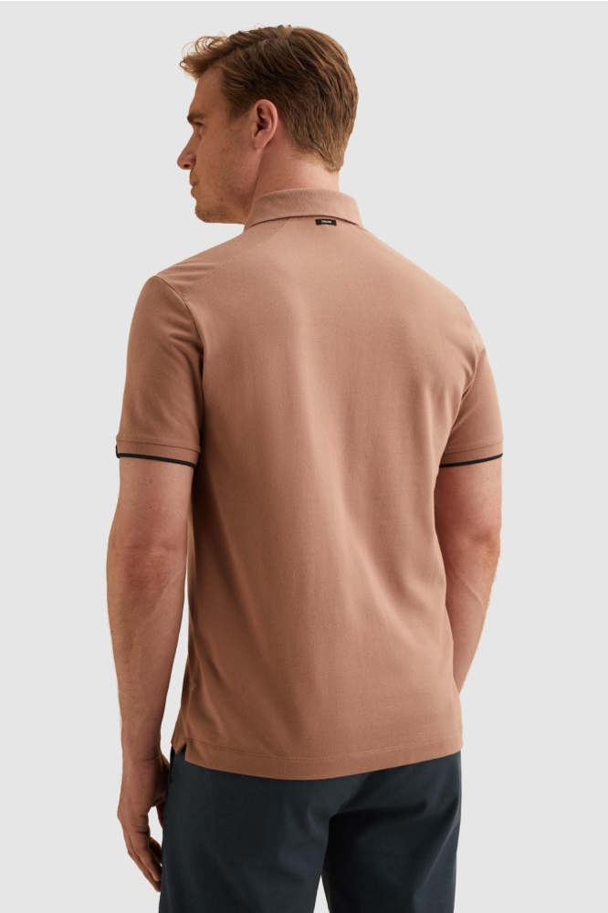 Vanguard roze heren polo | Model achteraanzicht