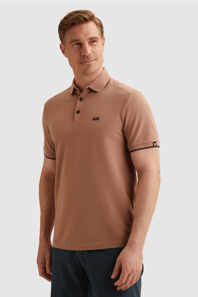 Vanguard roze heren polo | Model zijaanzicht