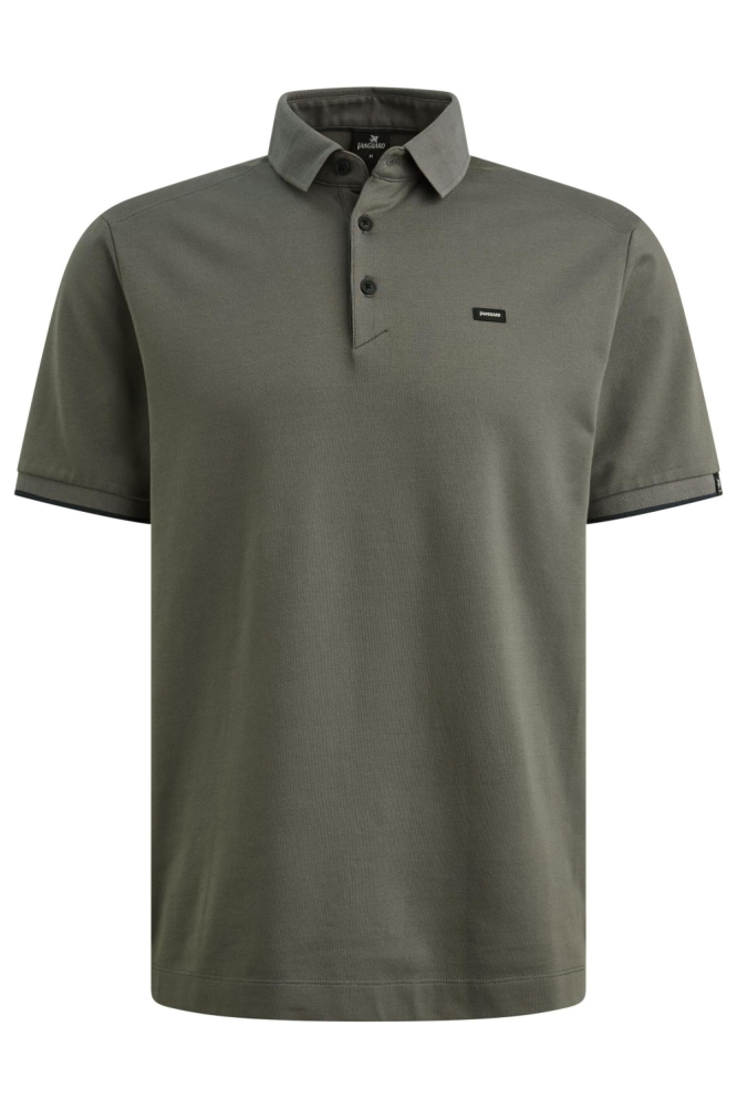 Vanguard grijze heren polo | Vooraanzicht