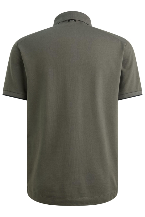 Vanguard grijze heren polo | Achteraanzicht