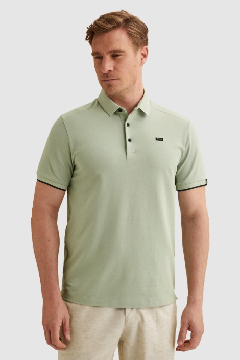 Vanguard groene heren polo | Model vooraanzicht