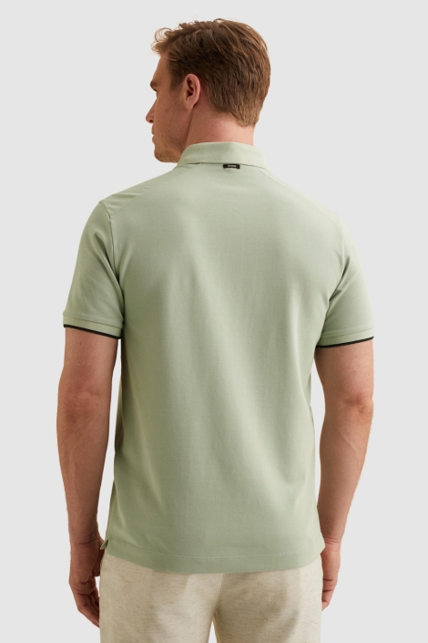 Vanguard groene heren polo | Model achteraanzicht