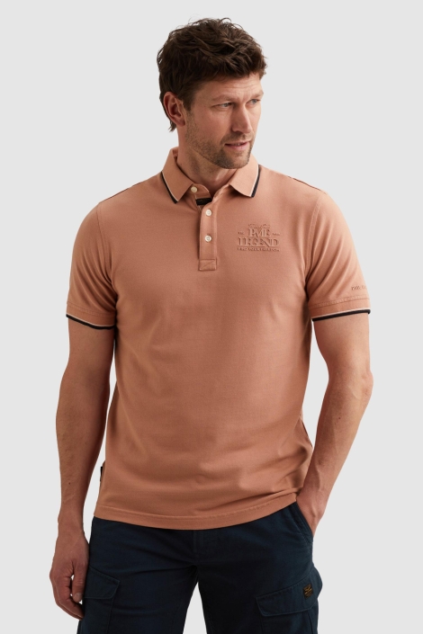 PME legend roze heren polo | Model vooraanzicht