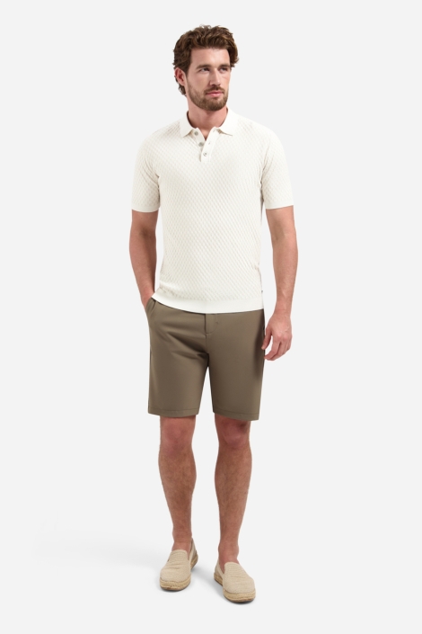 NO-EXCESS ecru heren polo | Model