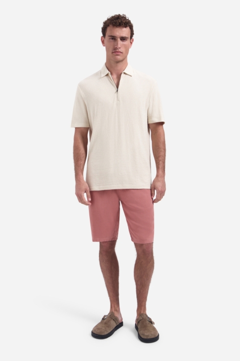 NO-EXCESS ecru heren polo | Model