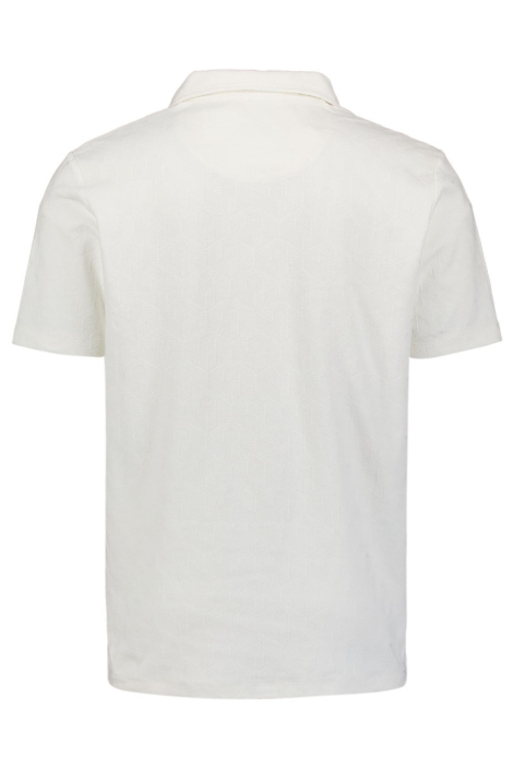 NO-EXCESS witte heren polo | Achteraanzicht