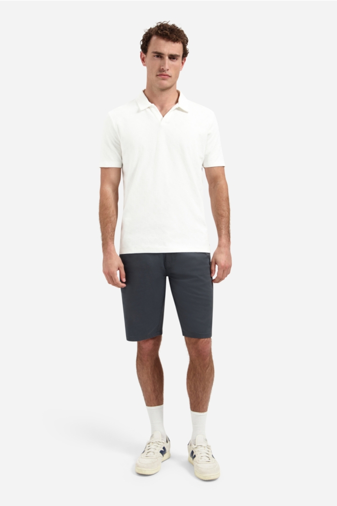 NO-EXCESS witte heren polo | Model