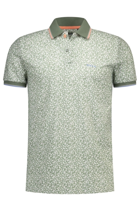 NZA groene heren polo | Vooraanzicht