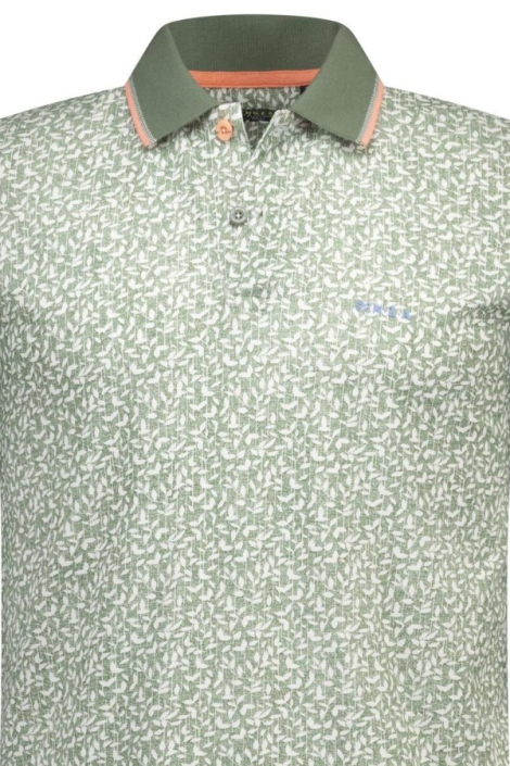 NZA groene heren polo | Close up