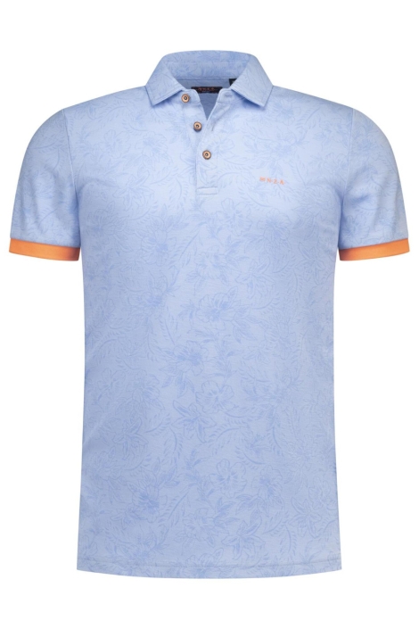 NZA blauwe heren polo | Vooraanzicht