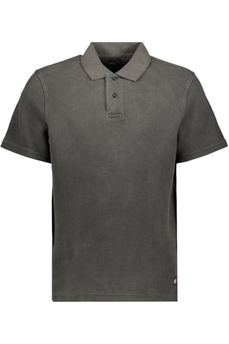 Tommy Jeans zwarte heren polo | Vooraanzicht
