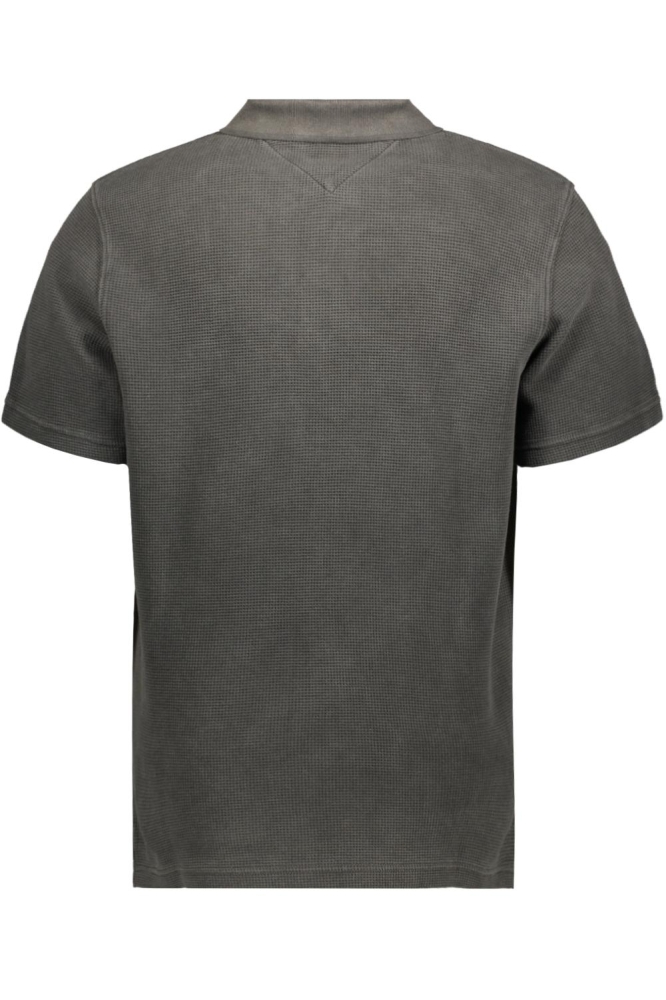 Tommy Jeans zwarte heren polo | Achteraanzicht