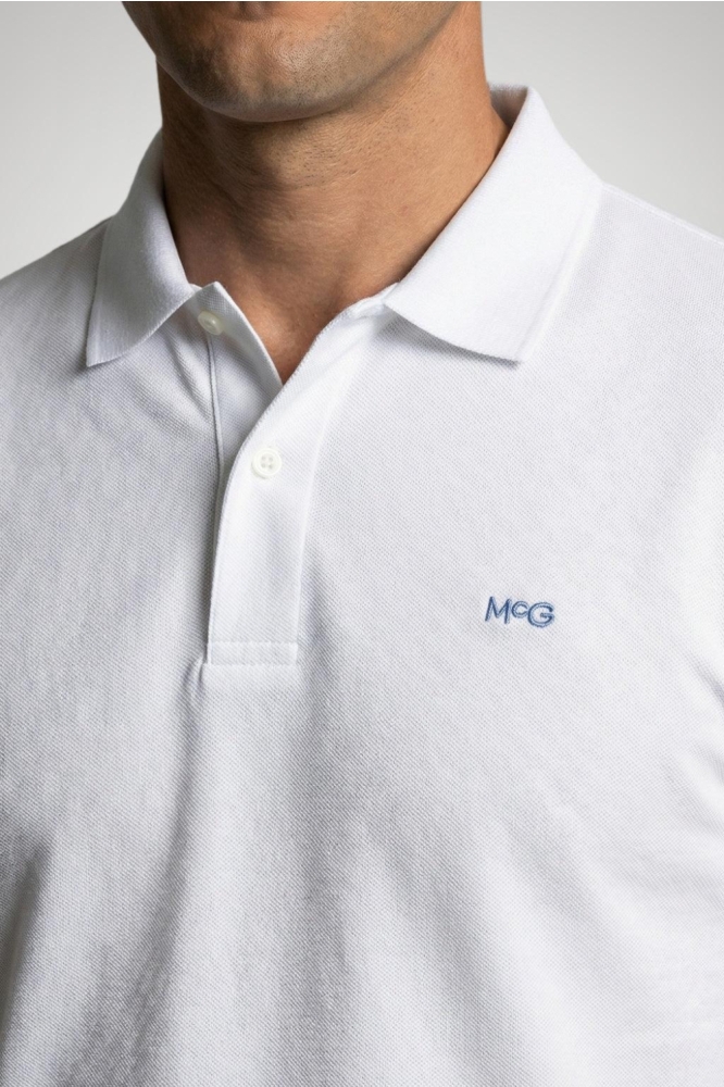 McGregor witte heren polo | Close up